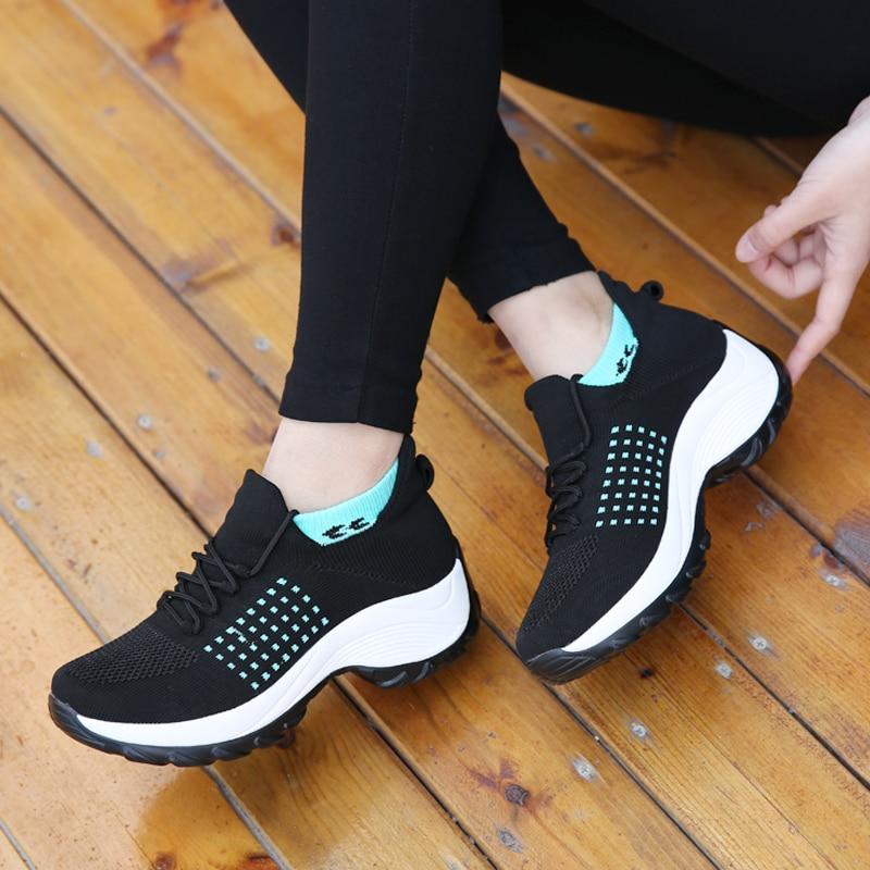 Chaussures transpirantes antidérapantes et confortables pour femme