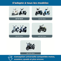 Housse de moto 210D imperméable et anti-UV