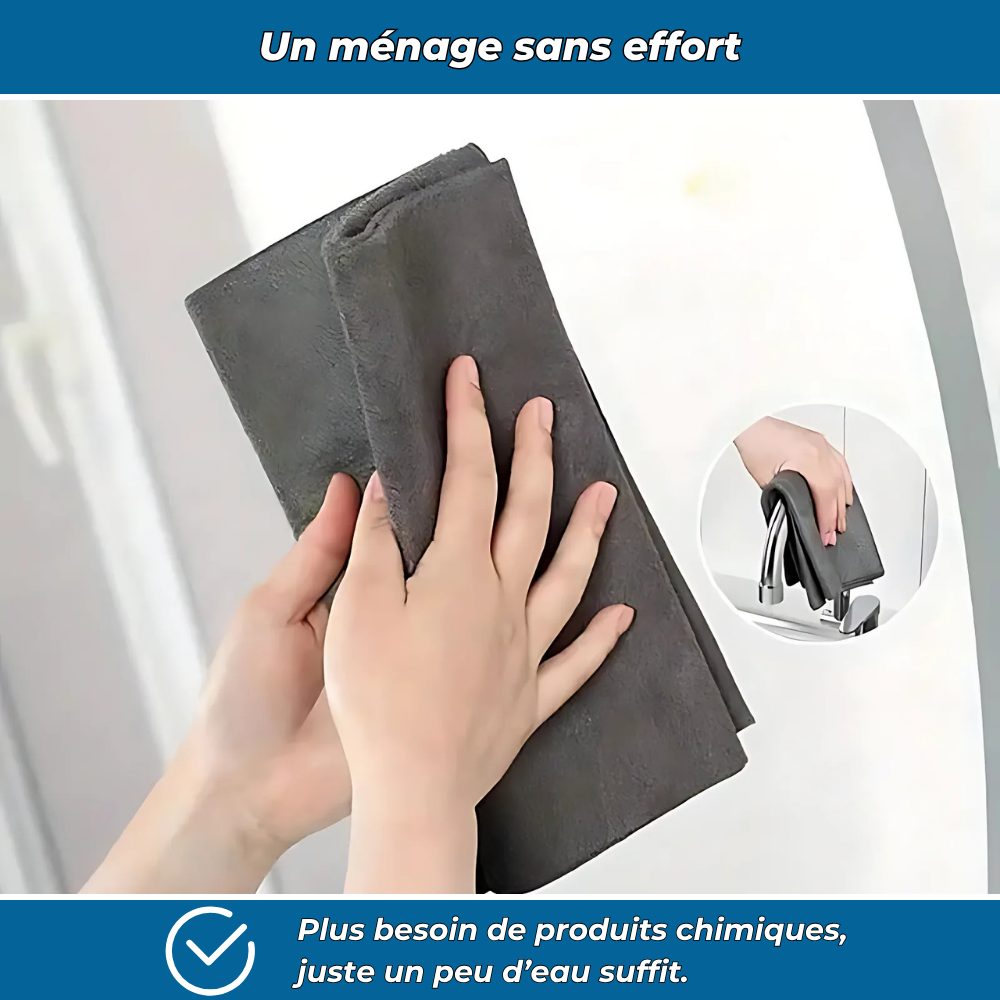 MagicClean - Chiffon nanofibre ultra-absorbant anti-calcaire
