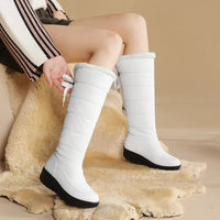 Bottes de neige imperméables à semelle épaisse