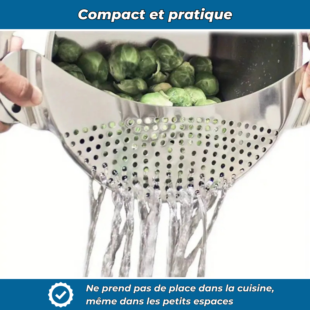 Rincéo – Égouttoir inox pour légumes et fruits