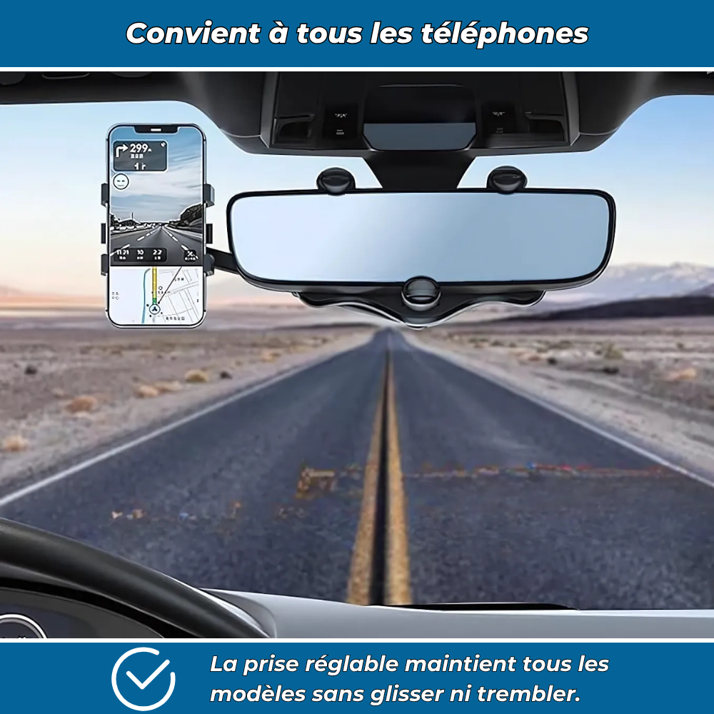 VisionGrip 360 - Support de téléphone pour voiture
