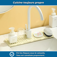 Tapis égouttoir pliable en silicone anti-chaud