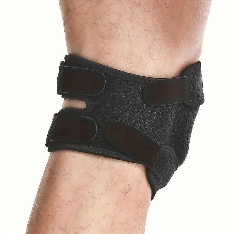 Kneoflex™ – Genouillère Sport Respirante à Double Sangles et Stabilisation Rotulienne