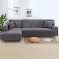 Housse extensible pour canapé d'angle – Lot de 2