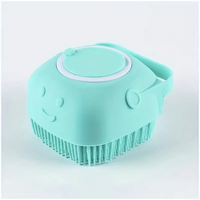 Brosse de bain en silicone pour chiens et chats