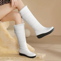 Bottes de neige imperméables à semelle épaisse