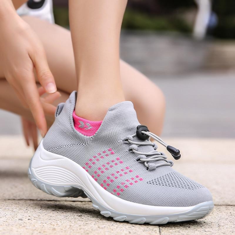 Chaussures transpirantes antidérapantes et confortables pour femme