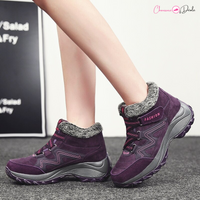 Bottines d'hiver en peluche chaudes pour femmes