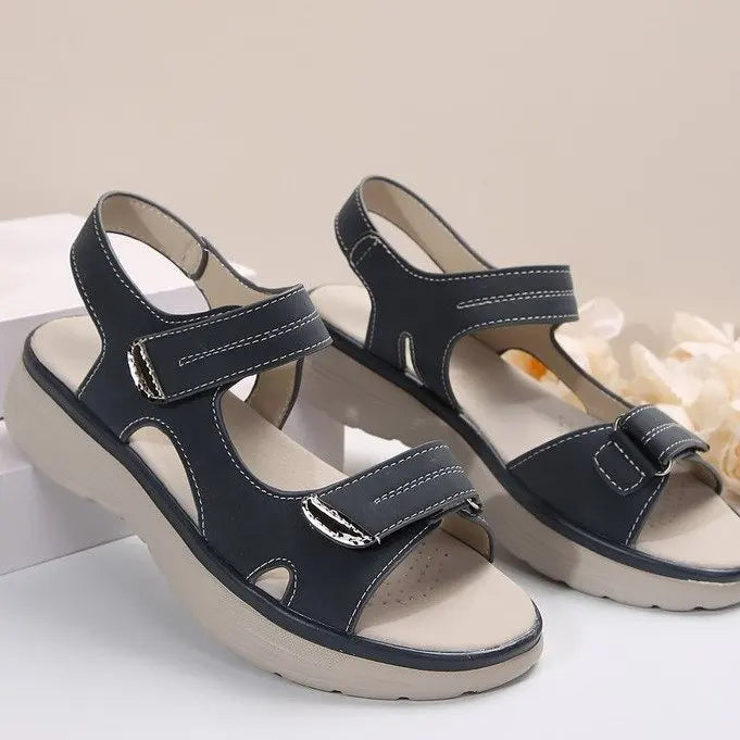 sandales d’été à scratch pour femme
