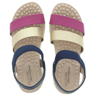 Sandales ultra-douces à talon métallique pour femmes (REFLEX-SENSE)