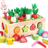 Jouets Éducatifs Bois pour Bébés | Jeux de Développement pour Enfants de 1 à 3 Ans - Santeova