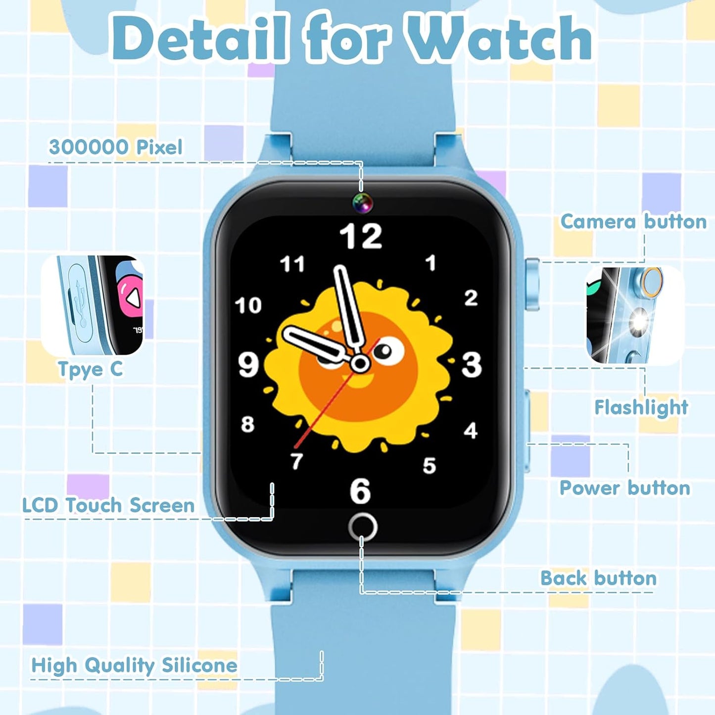 SmartKid™ – Montre Intelligente pour Enfants avec Caméra HD & 26 Jeux Éducatifs