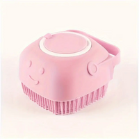 Brosse de bain en silicone pour chiens et chats