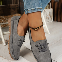 Mocassins femme confort à lacets
