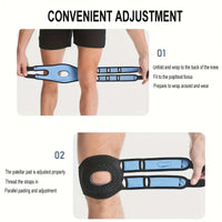Kneoflex™ – Genouillère Sport Respirante à Double Sangles et Stabilisation Rotulienne