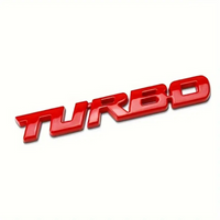 TurboStyle – Autocollant métal sport pour carrosserie auto