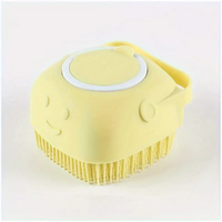 Brosse de bain en silicone pour chiens et chats