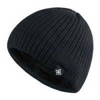 Bonnet tricoté doublé polaire