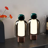 Lampe de Bureau Élégante en Verre avec LED Réglable