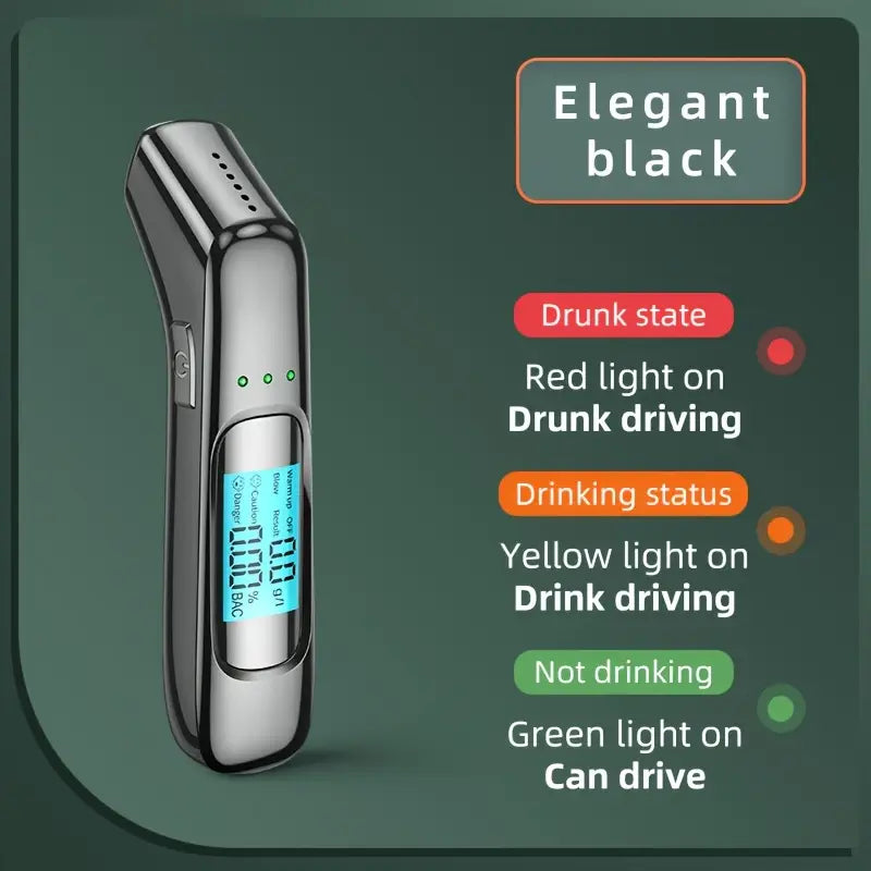 Alcotex™ – Éthylotest Électronique Portable à Lecture Rapide et Écran LCD