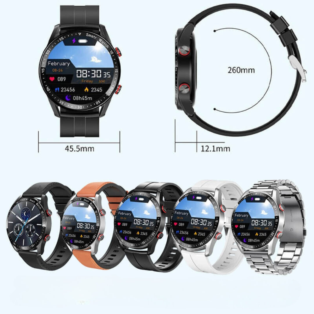 SwissActive™ – Montre Connectée Homme Suivi Santé & Résistance à l'Eau IP67