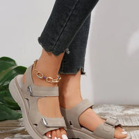 sandales d’été à scratch pour femme