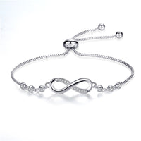 Bracelet Infini Réglable en Argent