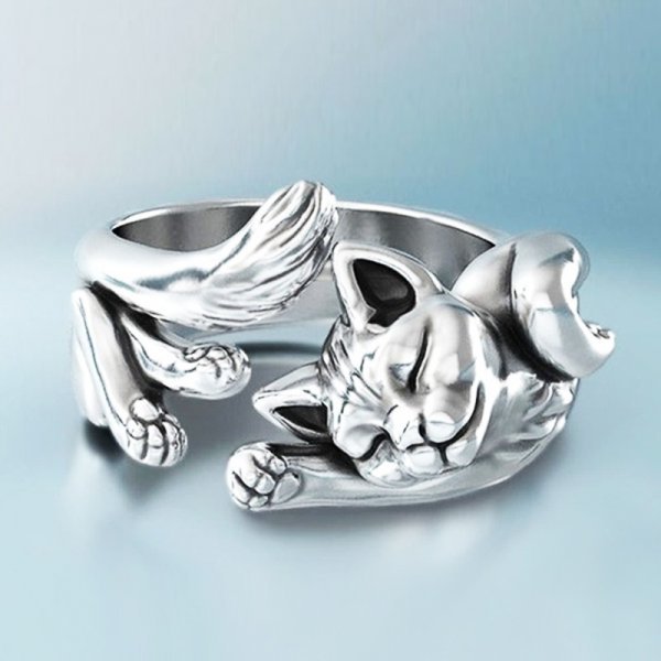 Bague de Chat Vintage