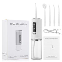 AquaBright™ – Hydropulseur Dentaire Portable pour un Nettoyage Complet