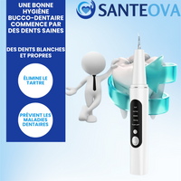 AquaDent™ – Détartreur Dentaire Électrique Rechargeable à 4 Embouts