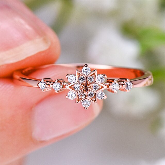 Bague Flocon de Neige en Argent Sterling 925