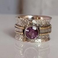 Bague de méditation en cristal de Bohème