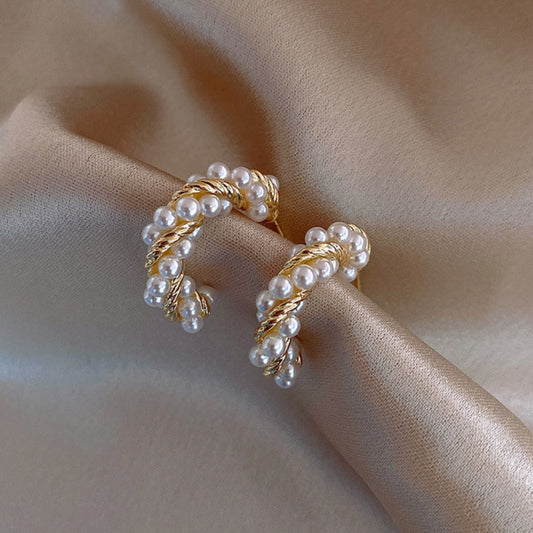 Boucles d'Oreilles en Perles d'Or