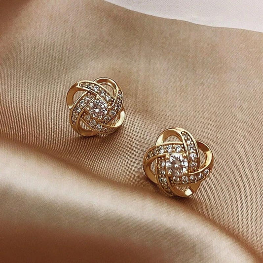 Boucles d'oreilles Sphère Élégante Brillante