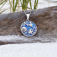 Collier Océanique avec Opale en Argent