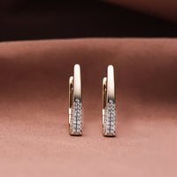 Boucles d'Oreilles Brillantes en Or
