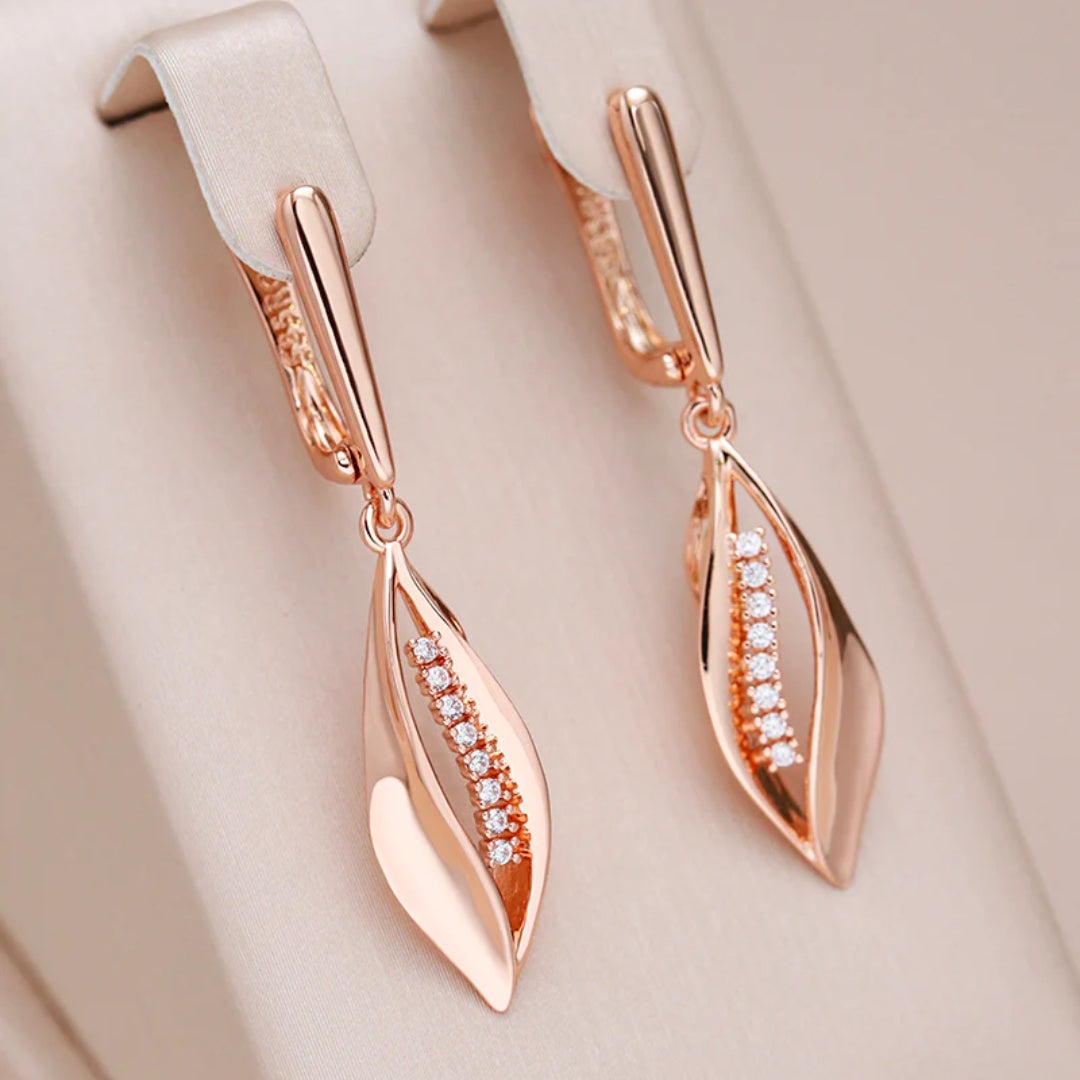 Boucles d'oreilles Pointes Elégantes en Or