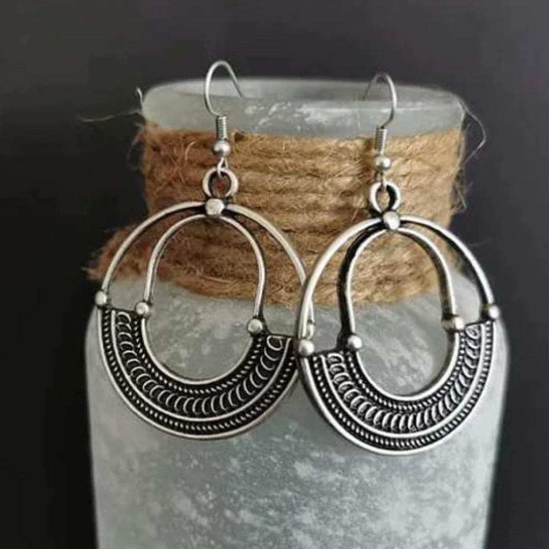 Boucles d'oreilles vintage en argent