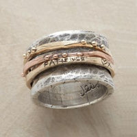 Bague Vintage en or rose et plaqué or