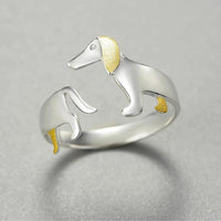 Bague Réglable pour Chien en Argent 925