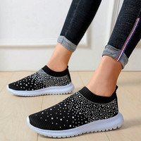 Chaussures vulcanisées cristal pour femmes