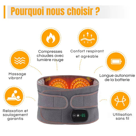 Ceinture Chauffante Multifonction Chaleur et Massage