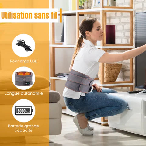 Ceinture Chauffante Multifonction Chaleur et Massage