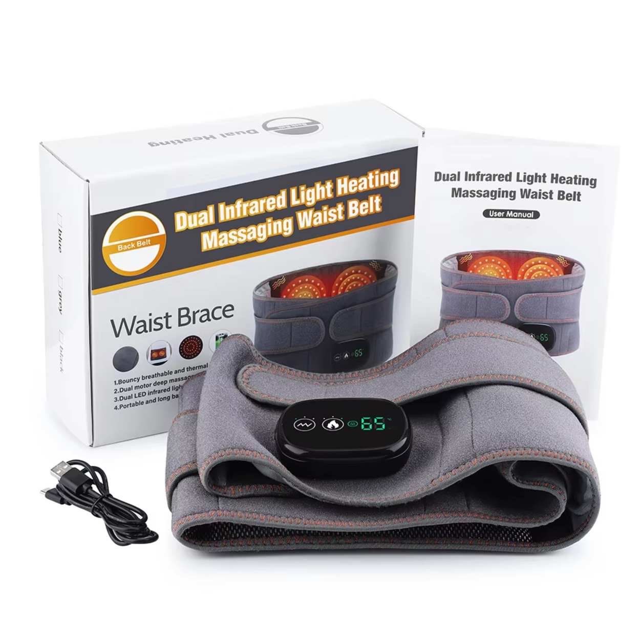 Ceinture Chauffante Multifonction Chaleur et Massage