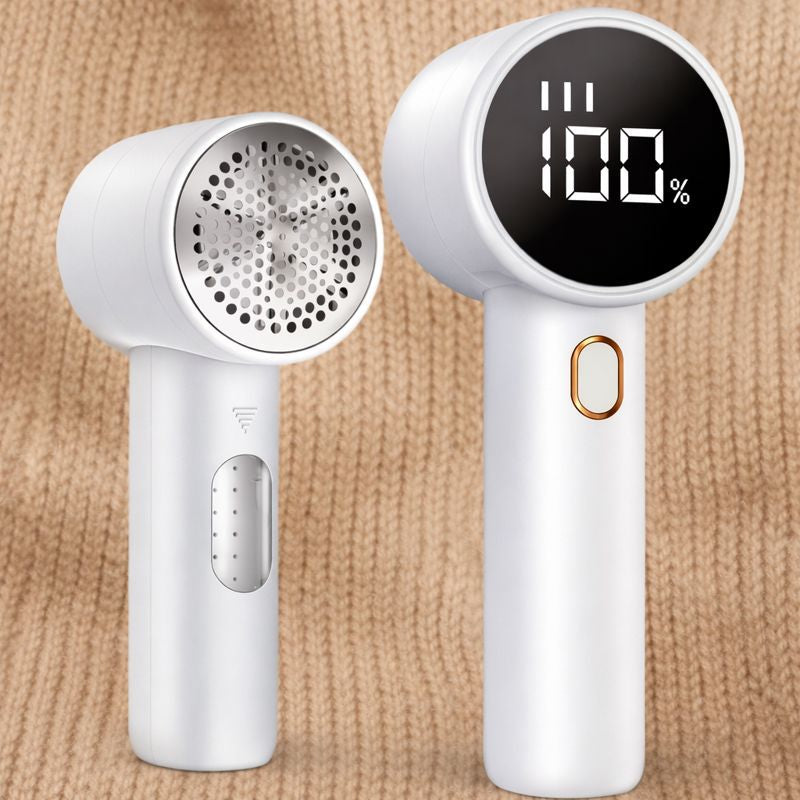 Rasoir anti-peluche USB rechargeable avec affichage numérique – Portable, moteur puissant à 3 vitesses