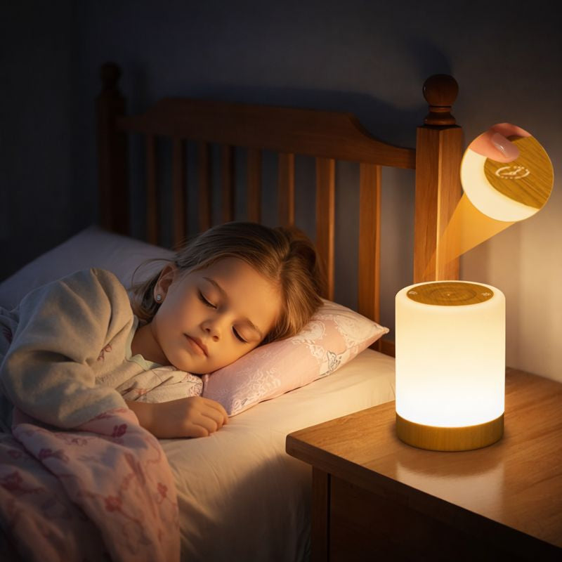 Lampe de chevet rechargeable USB – LED tactile à intensité réglable, 256 couleurs