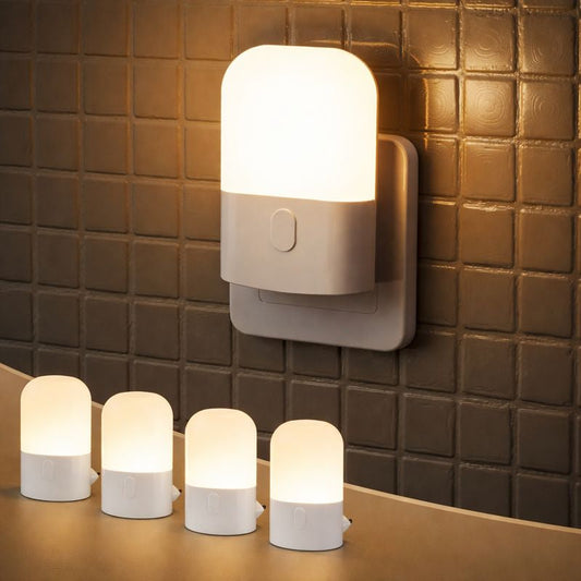 Veilleuse LED avec capteur de lumière – Intensité réglable, éclairage automatique, basse consommation