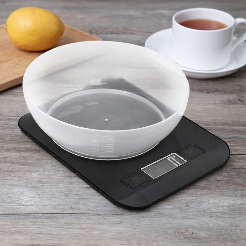 GramPro – Balance de cuisine numérique ultra-précise 1 g, capacité 5 kg, écran LCD, fonction tare