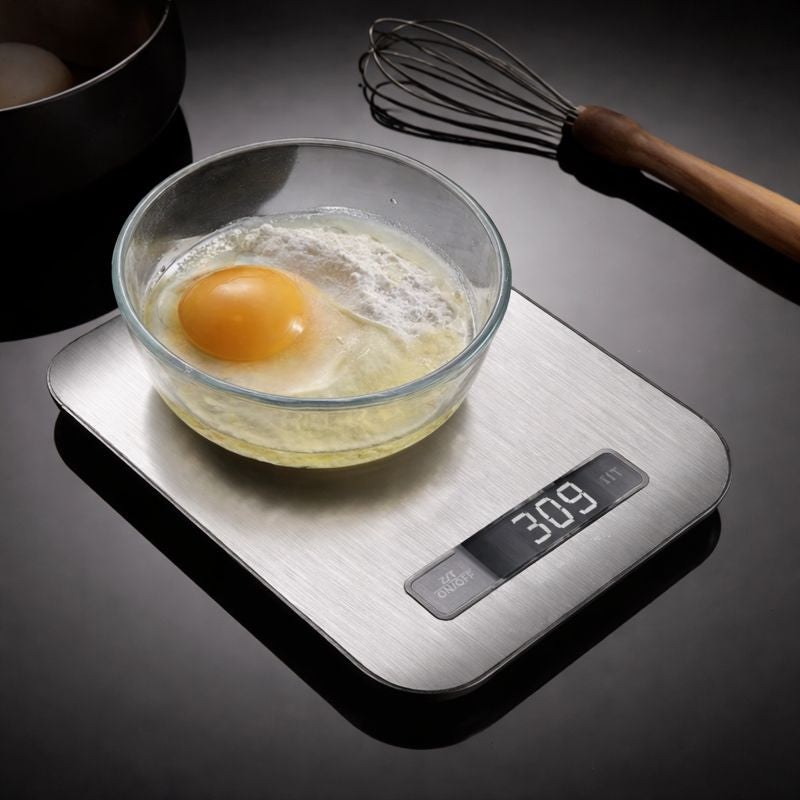 GramPro – Balance de cuisine numérique ultra-précise 1 g, capacité 5 kg, écran LCD, fonction tare